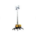 9M high mast silent diesel generator lighting tower  "